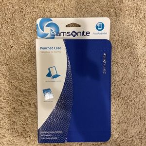 New! iPad mini case. Samsonite. Blue cover.